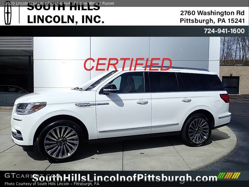 Pristine White / Russet 2020 Lincoln Navigator Reserve 4x4