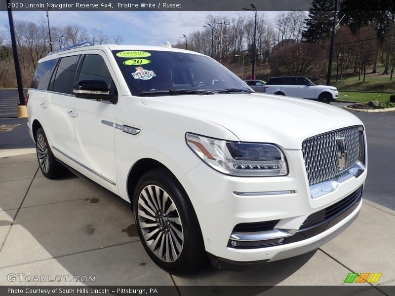 Pristine White / Russet 2020 Lincoln Navigator Reserve 4x4