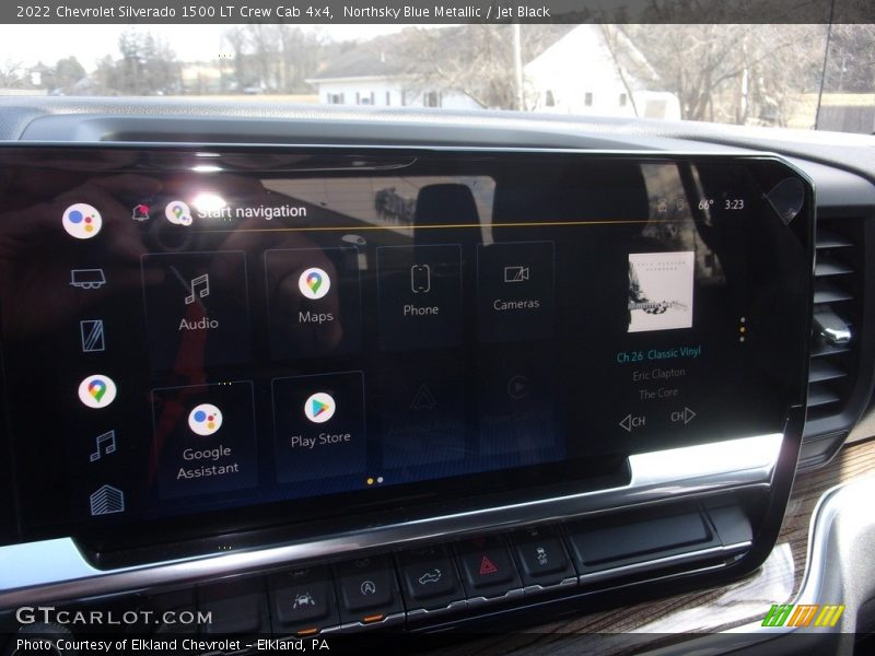 Northsky Blue Metallic / Jet Black 2022 Chevrolet Silverado 1500 LT Crew Cab 4x4