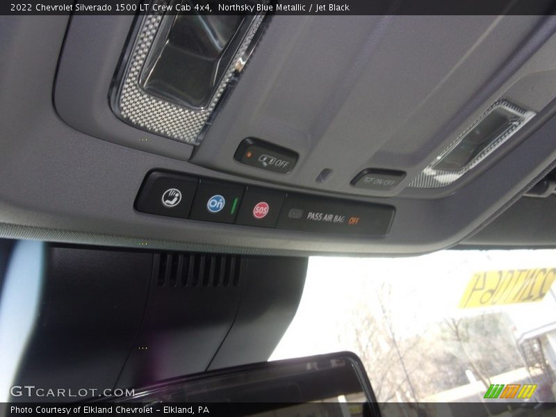 Northsky Blue Metallic / Jet Black 2022 Chevrolet Silverado 1500 LT Crew Cab 4x4
