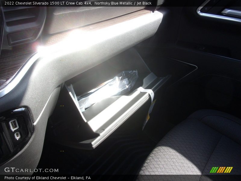 Northsky Blue Metallic / Jet Black 2022 Chevrolet Silverado 1500 LT Crew Cab 4x4