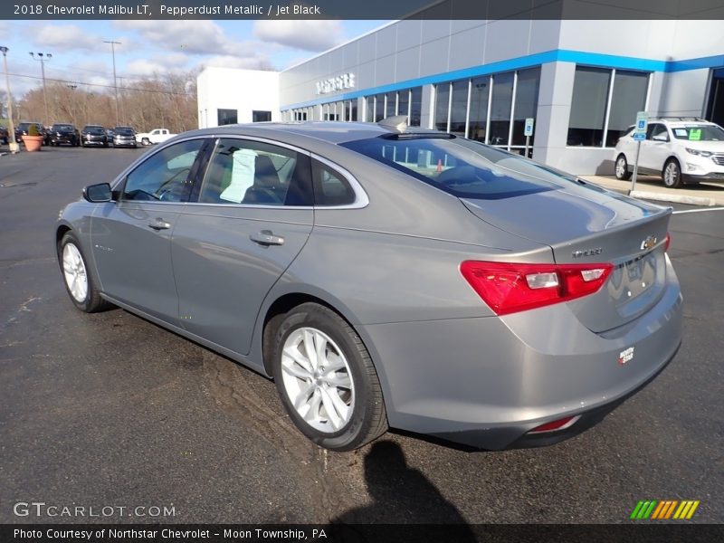 Pepperdust Metallic / Jet Black 2018 Chevrolet Malibu LT