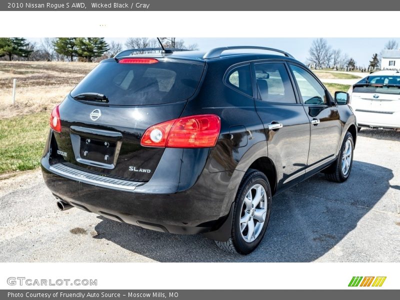 Wicked Black / Gray 2010 Nissan Rogue S AWD