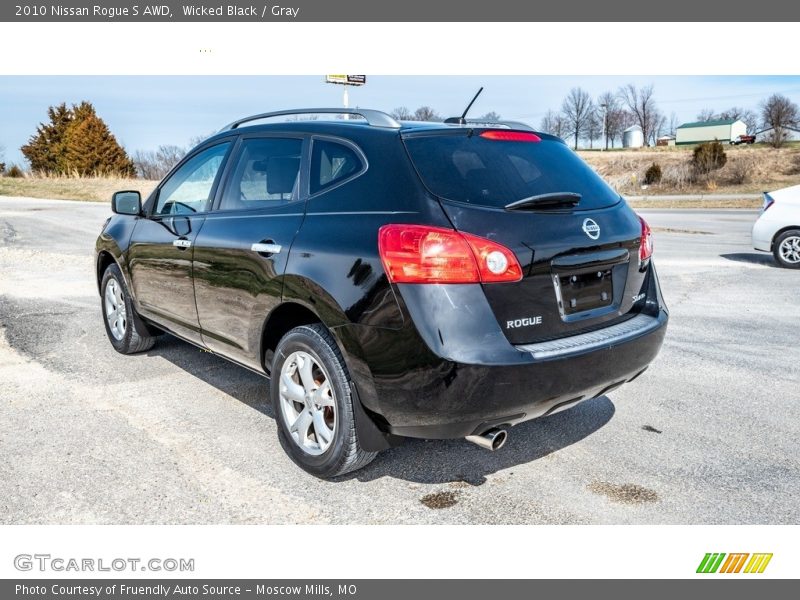 Wicked Black / Gray 2010 Nissan Rogue S AWD