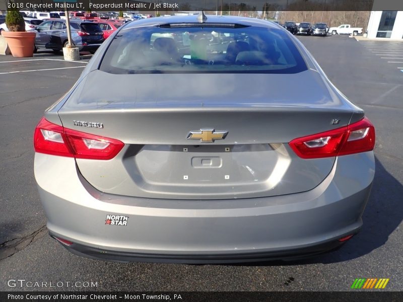 Pepperdust Metallic / Jet Black 2018 Chevrolet Malibu LT