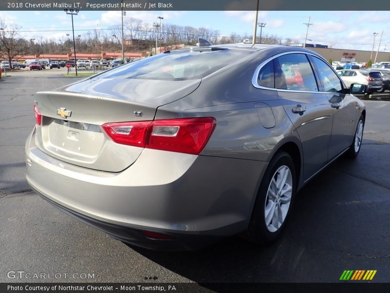 Pepperdust Metallic / Jet Black 2018 Chevrolet Malibu LT