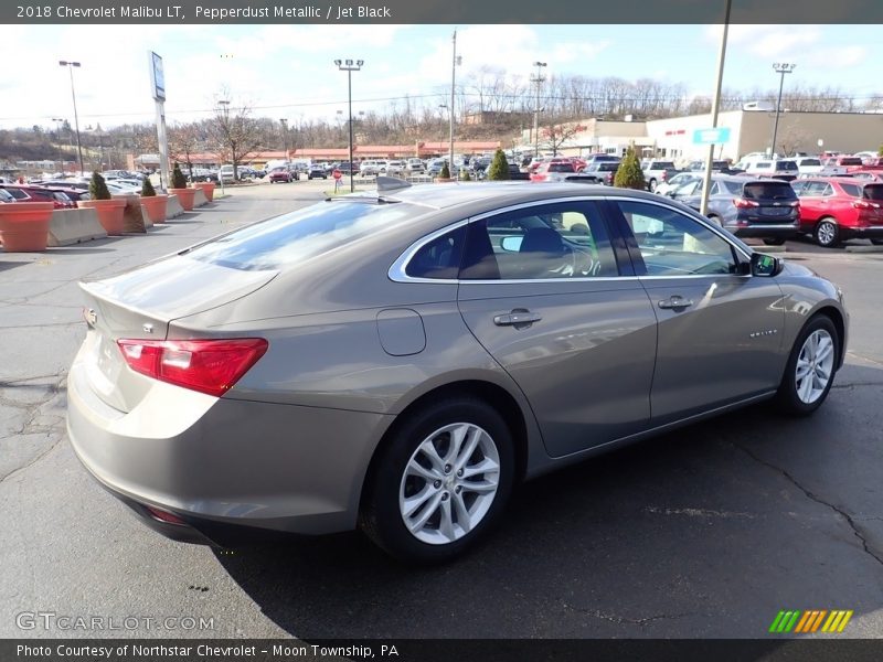 Pepperdust Metallic / Jet Black 2018 Chevrolet Malibu LT
