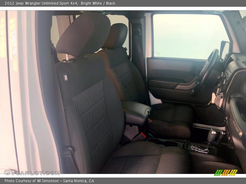 Bright White / Black 2012 Jeep Wrangler Unlimited Sport 4x4