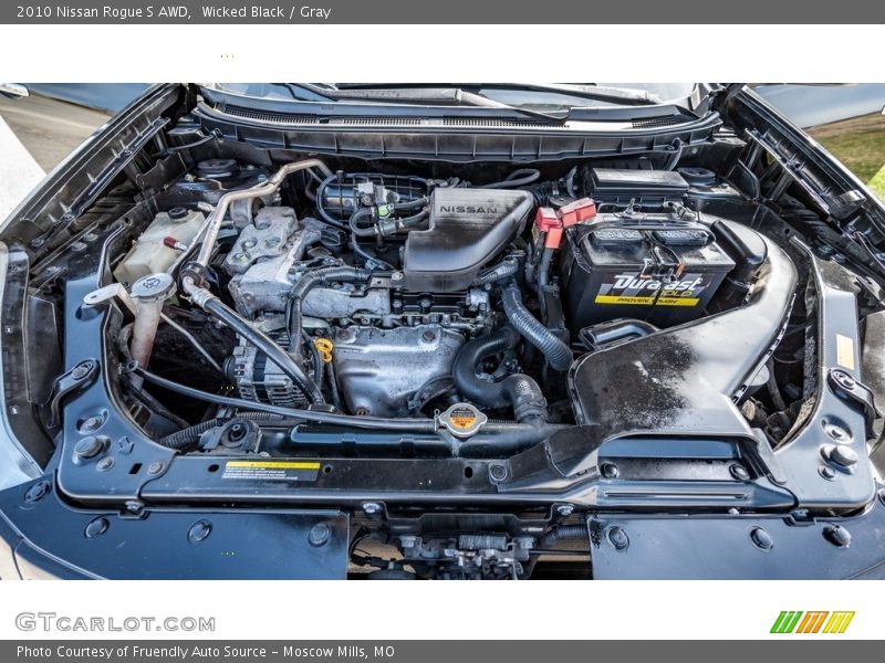 Wicked Black / Gray 2010 Nissan Rogue S AWD