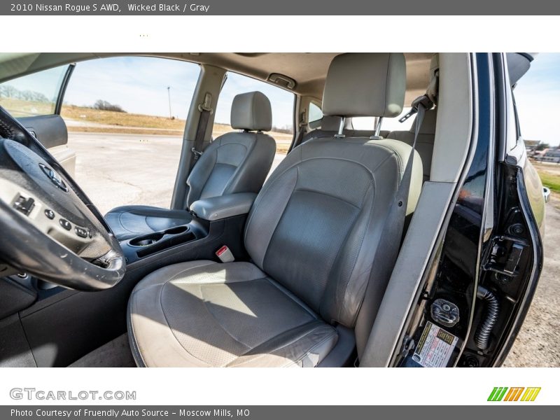 Wicked Black / Gray 2010 Nissan Rogue S AWD