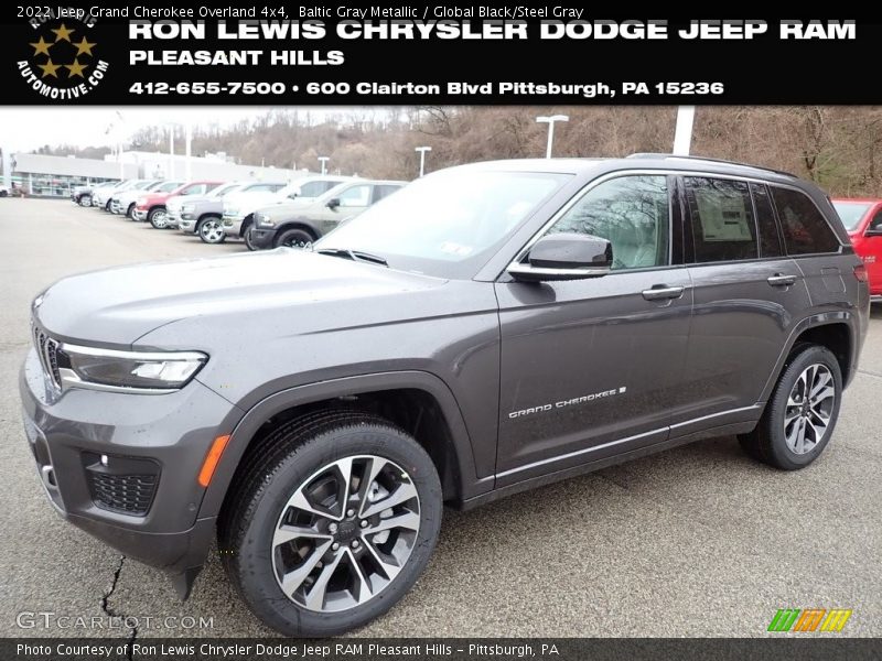 Baltic Gray Metallic / Global Black/Steel Gray 2022 Jeep Grand Cherokee Overland 4x4