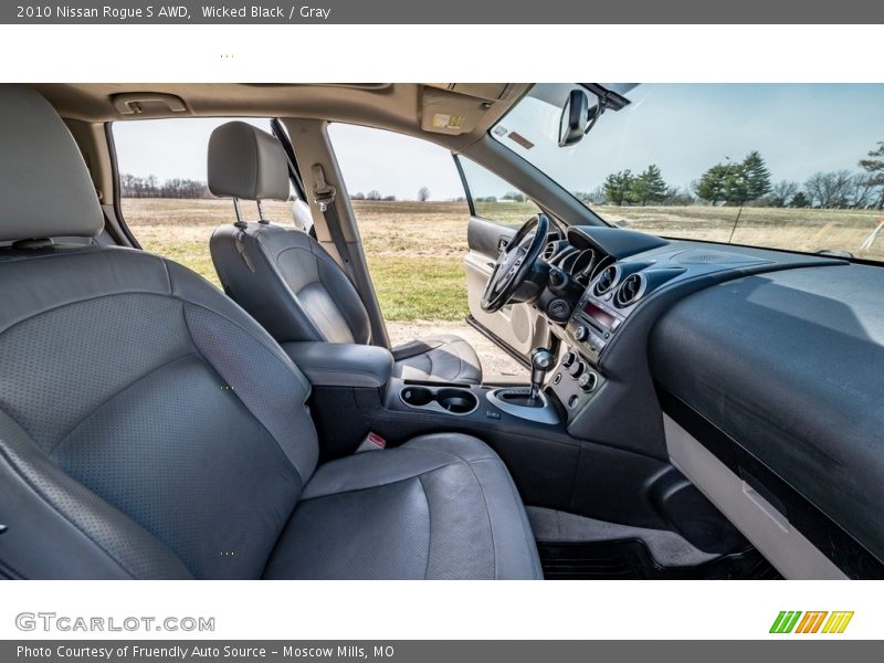 Wicked Black / Gray 2010 Nissan Rogue S AWD