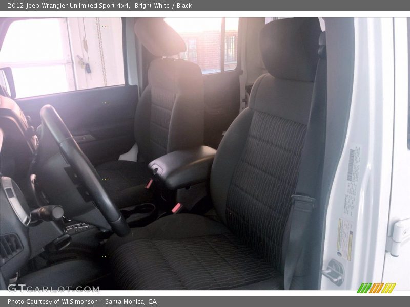 Bright White / Black 2012 Jeep Wrangler Unlimited Sport 4x4