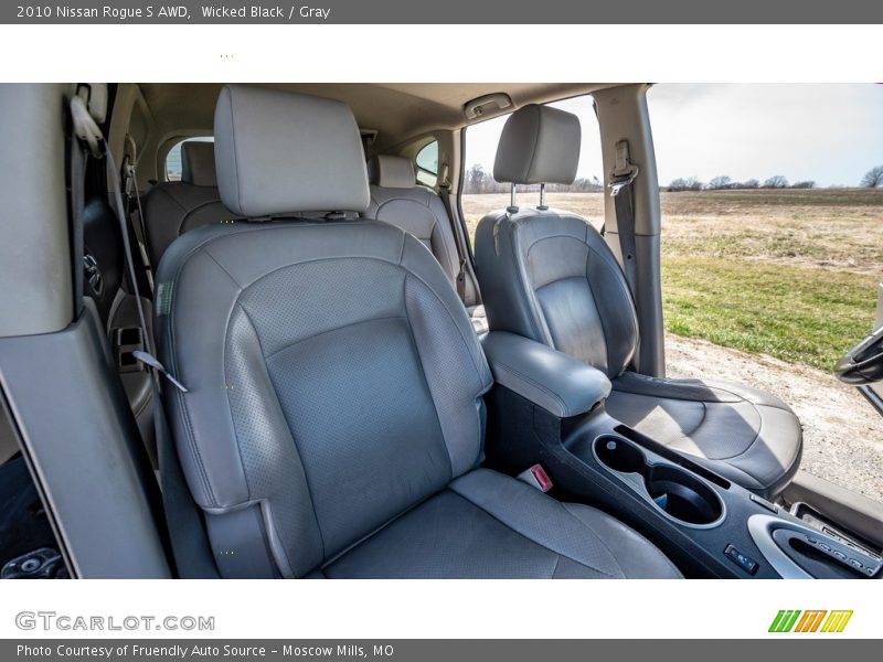 Wicked Black / Gray 2010 Nissan Rogue S AWD