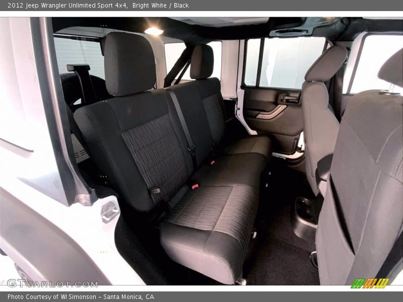 Bright White / Black 2012 Jeep Wrangler Unlimited Sport 4x4