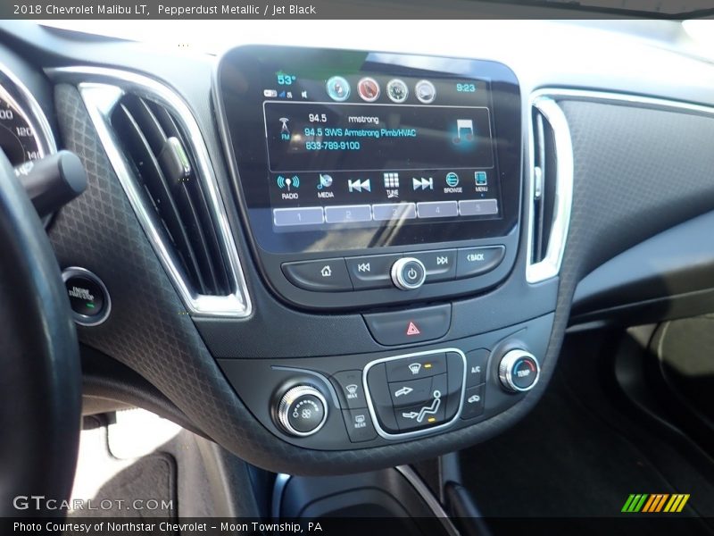 Pepperdust Metallic / Jet Black 2018 Chevrolet Malibu LT