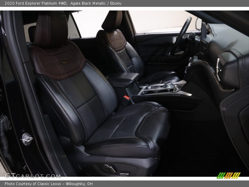 Front Seat of 2020 Explorer Platinum 4WD