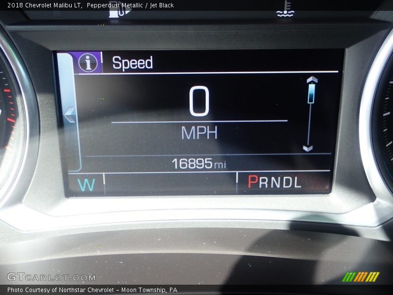 Pepperdust Metallic / Jet Black 2018 Chevrolet Malibu LT
