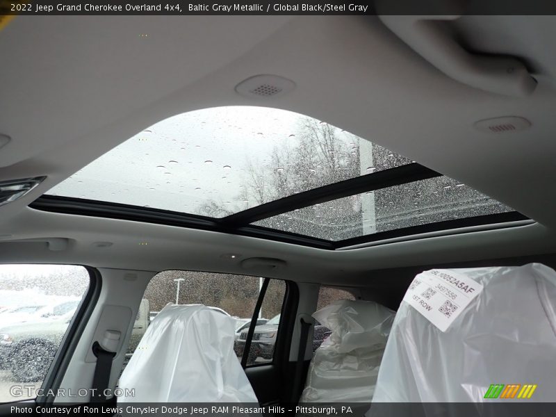 Sunroof of 2022 Grand Cherokee Overland 4x4