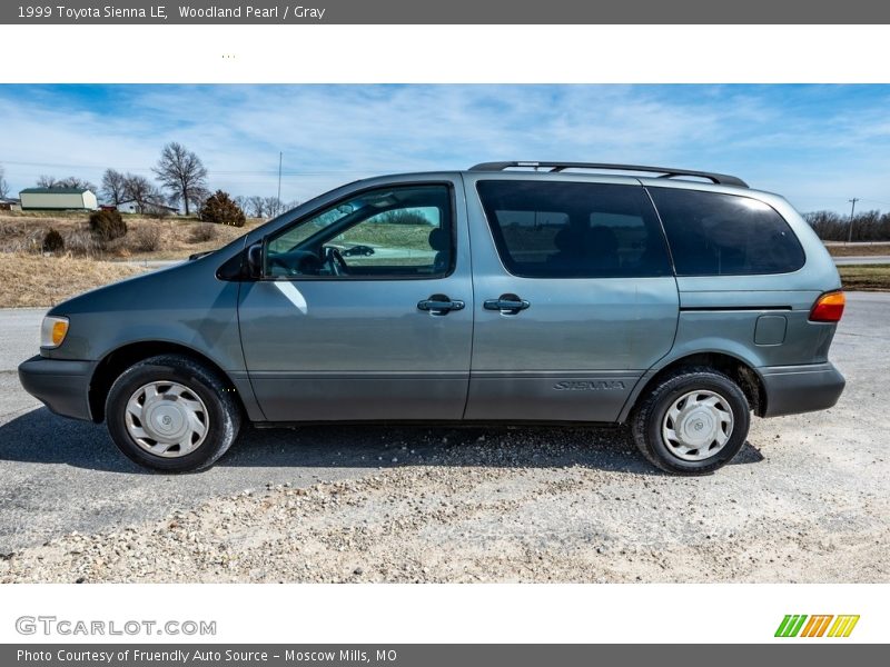 Woodland Pearl / Gray 1999 Toyota Sienna LE