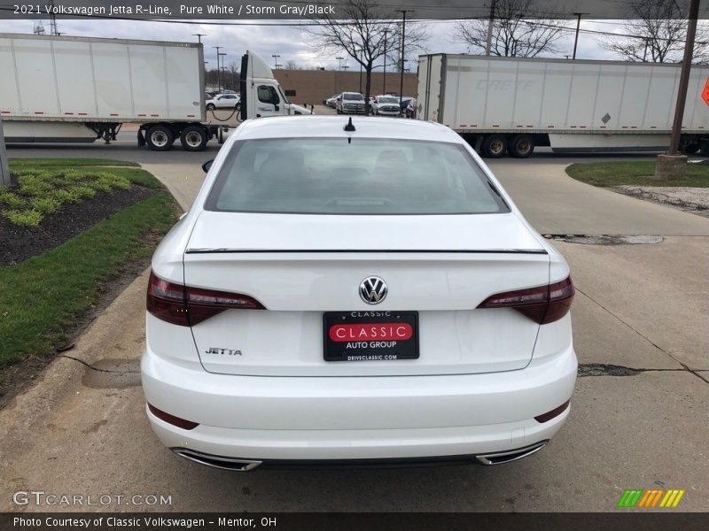Pure White / Storm Gray/Black 2021 Volkswagen Jetta R-Line
