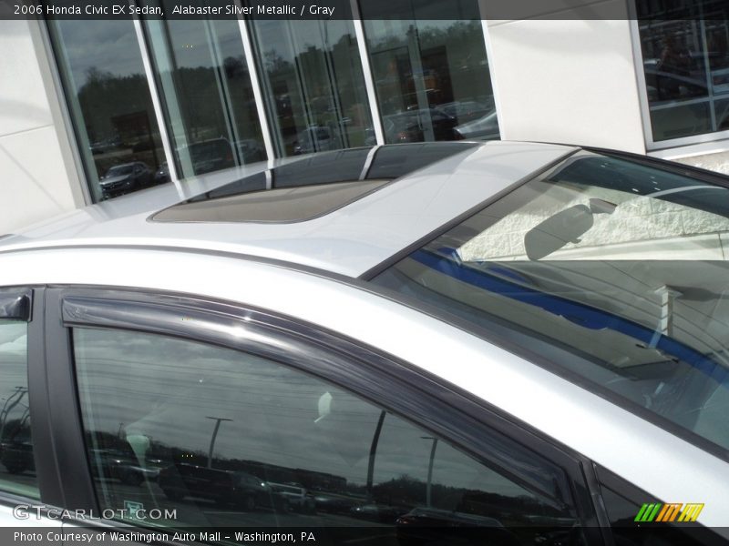 Alabaster Silver Metallic / Gray 2006 Honda Civic EX Sedan