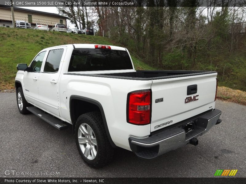 Summit White / Cocoa/Dune 2014 GMC Sierra 1500 SLE Crew Cab 4x4