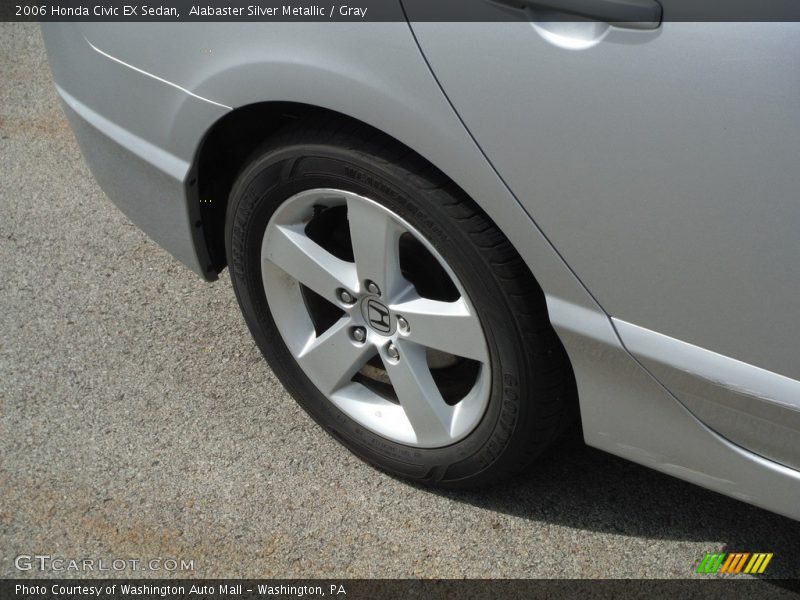 Alabaster Silver Metallic / Gray 2006 Honda Civic EX Sedan
