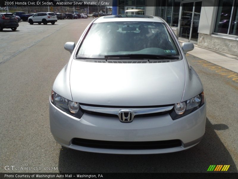 Alabaster Silver Metallic / Gray 2006 Honda Civic EX Sedan