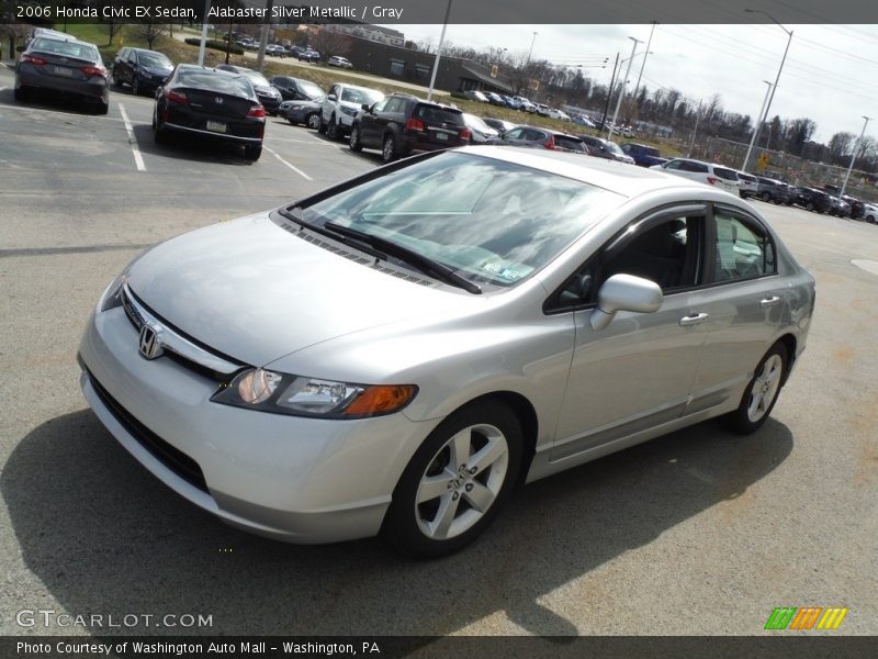 Alabaster Silver Metallic / Gray 2006 Honda Civic EX Sedan
