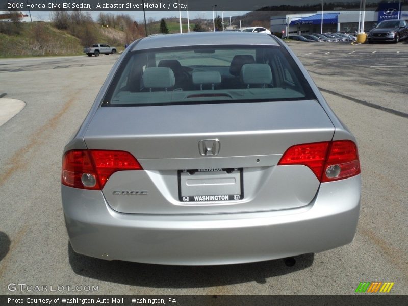 Alabaster Silver Metallic / Gray 2006 Honda Civic EX Sedan