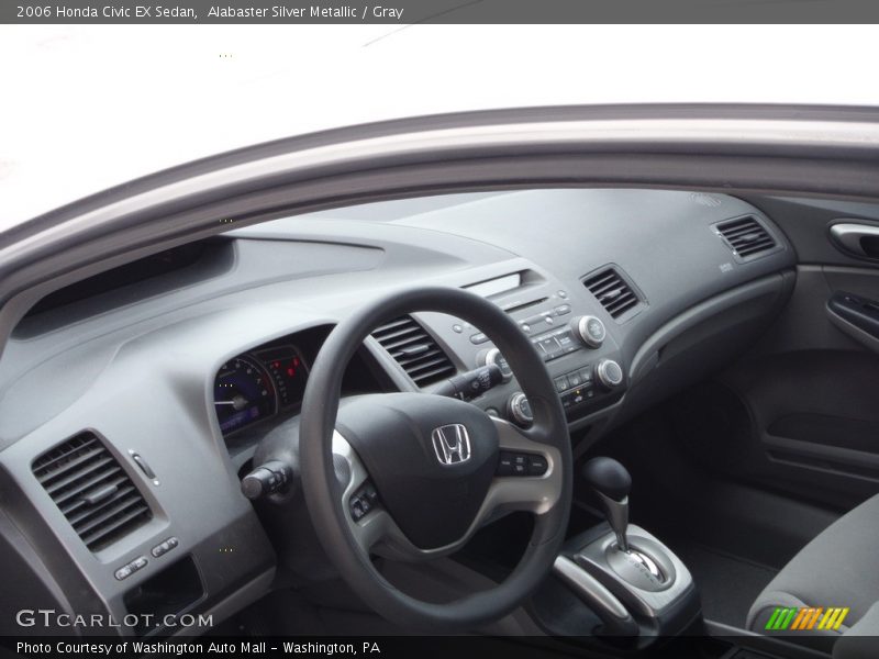 Alabaster Silver Metallic / Gray 2006 Honda Civic EX Sedan