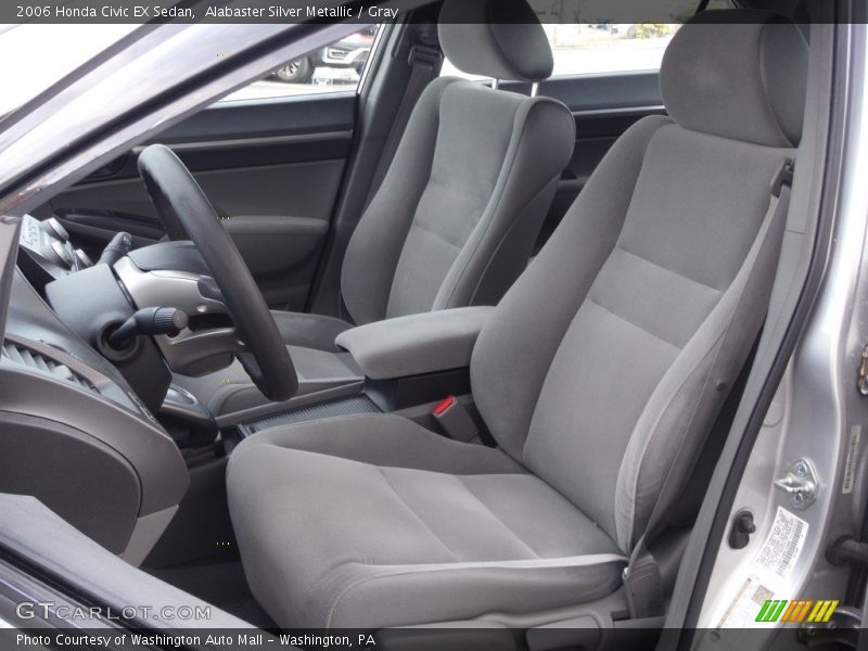 Alabaster Silver Metallic / Gray 2006 Honda Civic EX Sedan