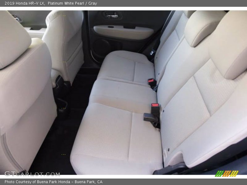 Platinum White Pearl / Gray 2019 Honda HR-V LX