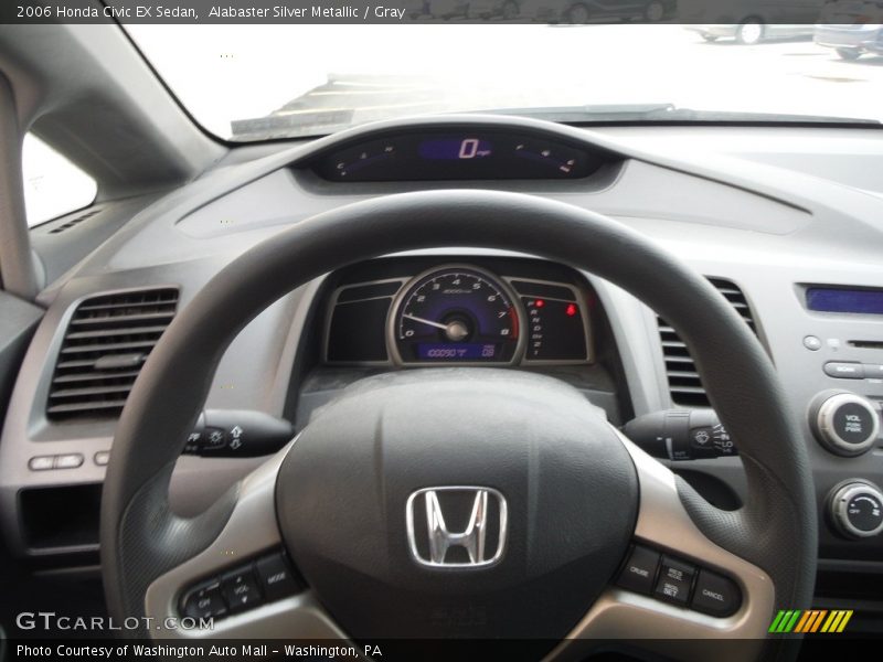 Alabaster Silver Metallic / Gray 2006 Honda Civic EX Sedan
