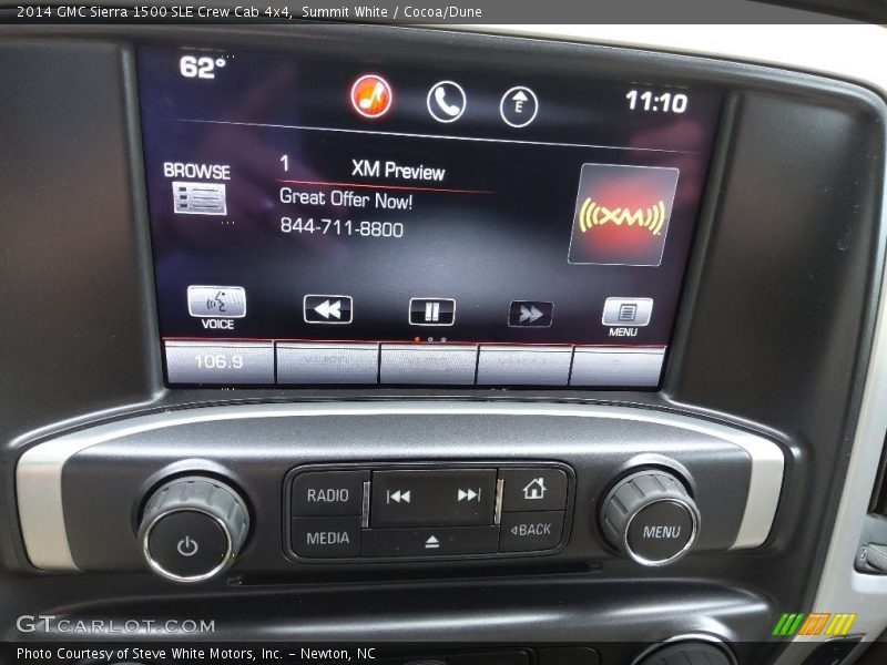 Summit White / Cocoa/Dune 2014 GMC Sierra 1500 SLE Crew Cab 4x4