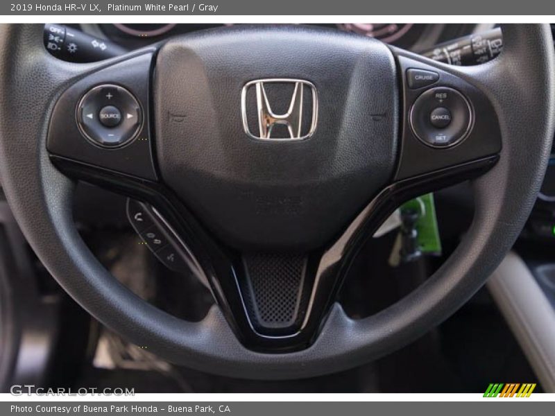 Platinum White Pearl / Gray 2019 Honda HR-V LX