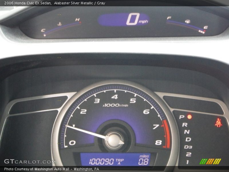 Alabaster Silver Metallic / Gray 2006 Honda Civic EX Sedan