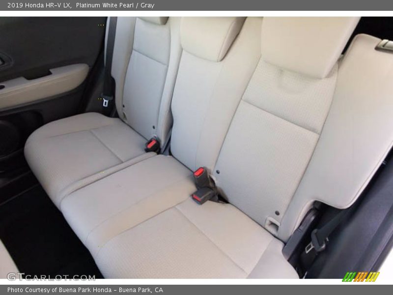 Platinum White Pearl / Gray 2019 Honda HR-V LX