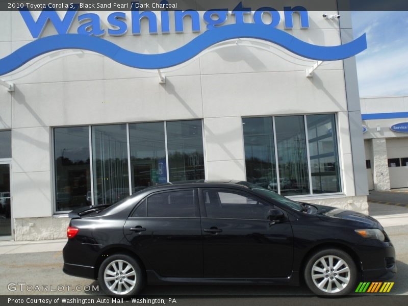 Black Sand Pearl / Dark Charcoal 2010 Toyota Corolla S