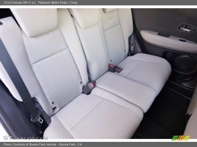 Platinum White Pearl / Gray 2019 Honda HR-V LX