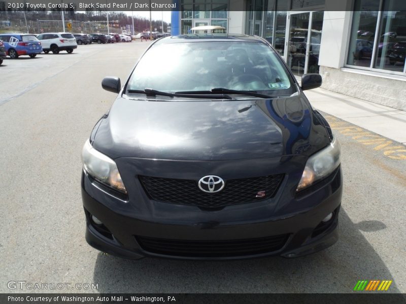 Black Sand Pearl / Dark Charcoal 2010 Toyota Corolla S