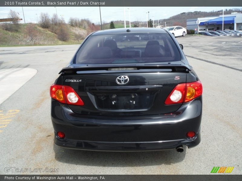 Black Sand Pearl / Dark Charcoal 2010 Toyota Corolla S