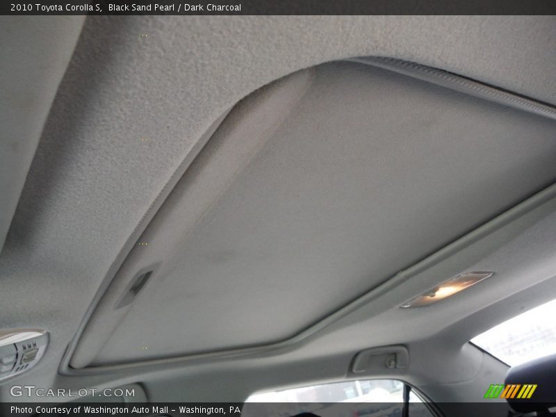 Black Sand Pearl / Dark Charcoal 2010 Toyota Corolla S
