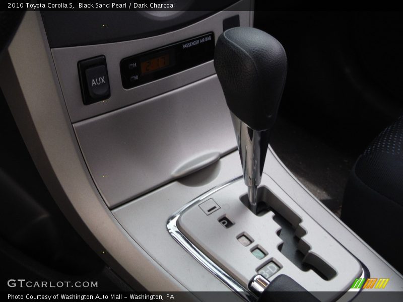 Black Sand Pearl / Dark Charcoal 2010 Toyota Corolla S