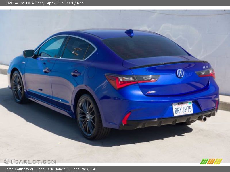 Apex Blue Pearl / Red 2020 Acura ILX A-Spec