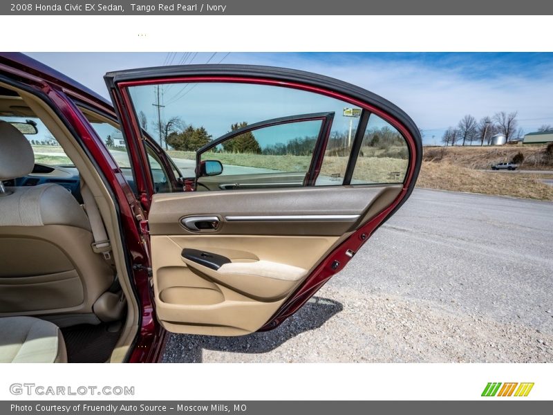 Tango Red Pearl / Ivory 2008 Honda Civic EX Sedan