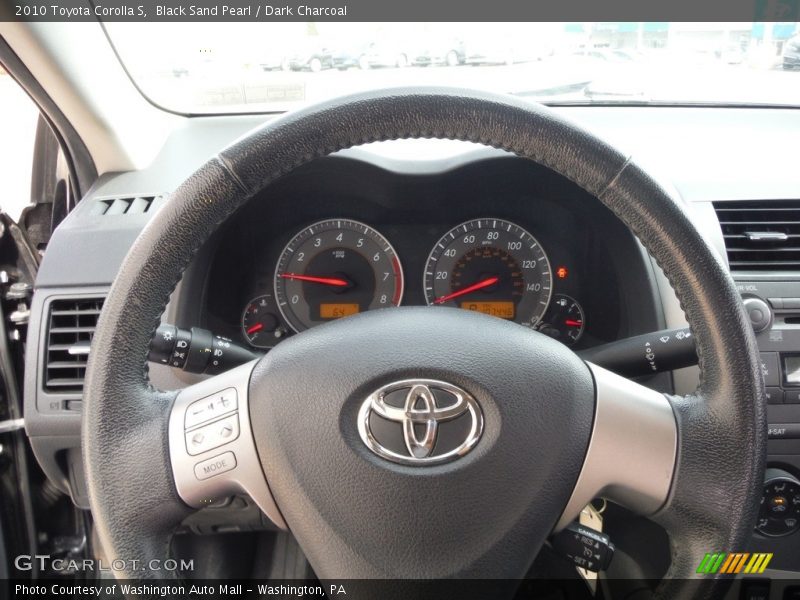 Black Sand Pearl / Dark Charcoal 2010 Toyota Corolla S