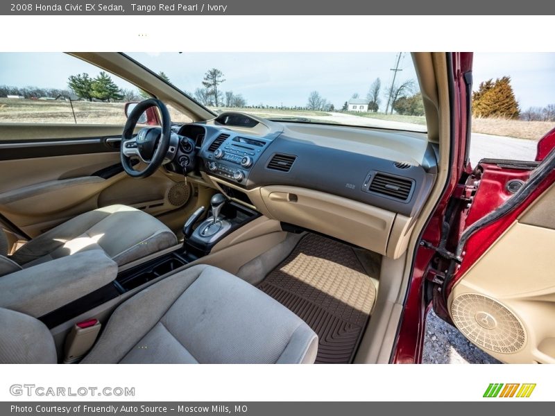 Tango Red Pearl / Ivory 2008 Honda Civic EX Sedan