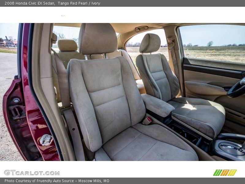 Tango Red Pearl / Ivory 2008 Honda Civic EX Sedan
